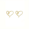 Irregular Heart Earrings For Women, Minimalist Designer Style Daily Wear Direct Jewelry view 7