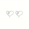 Irregular Heart Earrings For Women, Minimalist Designer Style Daily Wear Direct Jewelry view 6