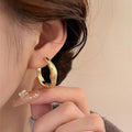 French Style Womens Ear Cuff Irregular Shaped Fashion Niche Elegant Popular Jewelry Earrings view 3