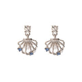 Elegant Summer Shell Pearl Zircon Alloy Stud Earrings For Beach Vacation Fresh Sweet Luxury Earrings view 5