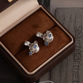 Elegant Summer Shell Pearl Zircon Alloy Stud Earrings For Beach Vacation Fresh Sweet Luxury Earrings view 3