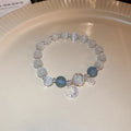 New Chinese Style Bow Zircon Crystal Glass Beaded Bracelet For Women Vintage Fashion Jewelry view 4
