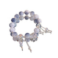 New Chinese Style Bow Zircon Crystal Glass Beaded Bracelet For Women Vintage Fashion Jewelry view 5