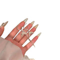 Faux Pearl Ocean Fishtail Tassel Drop Earrings Asymmetrical Light Luxury Animal Design view 5