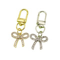 Zinc Alloy Crystal Bow Keychain Bag Charm view 5