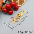 Zinc Alloy Crystal Bow Keychain Bag Charm view 2