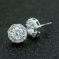 Women's Geometric Octagon Stud Earrings Elegant Delicate Fashion Jewelry Accessories view 2
