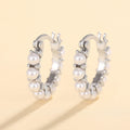 Gentle Faux Pearl Geometric Earrings For Women, Elegant Light Luxury Sweet Dress Accessories view 2