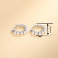 Gentle Faux Pearl Geometric Earrings For Women, Elegant Light Luxury Sweet Dress Accessories view 4