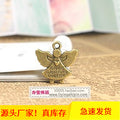 Guardian Angel Message Metal Charm in 6 Decorative Finishes view 2