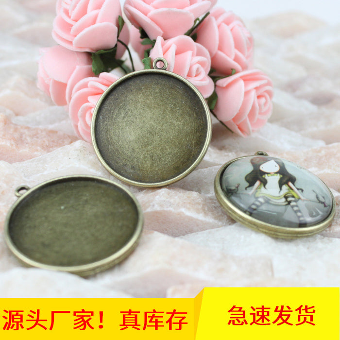 30mm Double-Sided Pendant Tray Bezel Setting