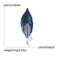 Alloy Double Leaf Brooch Pin For Women's Clothing And Accessories view 4