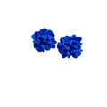Fresh Blue Floral Enamel Rhinestone Alloy Stud Earrings For Women Summer Fashion view 5