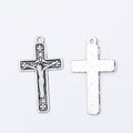 Zinc Alloy Cross Charm Pendant No.489270 for DIY Necklace Bracelet Jewelry Making view 2
