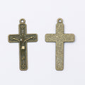 Zinc Alloy Cross Charm Pendant No.489270 for DIY Necklace Bracelet Jewelry Making view 3