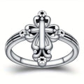 Niche Design Women's Distressed Fashion Ring, Trendy Commuter Statement Finger Jewelry view 2