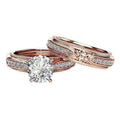 Elegant Fashion Wedding Couple Rings For Women, Refined Bridal Jewelry With Designer Style view 3