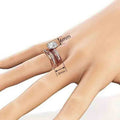 Elegant Fashion Wedding Couple Rings For Women, Refined Bridal Jewelry With Designer Style view 4