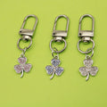Metal Clover Keychain Bag Charm Gift view 1