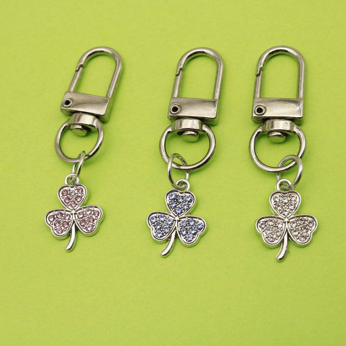 Metal Clover Keychain Bag Charm Gift