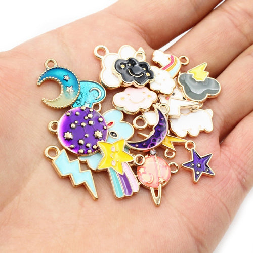 Gold Zinc Alloy Charm Pendant No.048669 for DIY Necklace Bracelet Jewelry Making