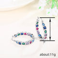 Dopamine Color Heart Geometric Earrings For Women, Eye Catching Chic Niche Fashion Jewelry view 4