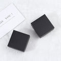 Compact Black Square Jewelry Box With Subtle Woven Texture view 3