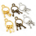 27x13mm Mini Alloy Key Pendant Charm, 1.5g DIY Necklace Bracelet Jewelry Accessories view 1