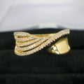 European Korean Niche Punk Line Design Ring For Women Fashion Personality Statement Finger Ring view 2