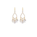 Light Luxury Mixed Material Rhinestone Shell Tassel Waterdrop Drop Earrings For Women view 5