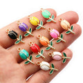 21x10mm Gold Zinc Alloy Charm Pendant for DIY Necklace Bracelet Jewelry Making view 3