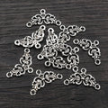 14x26mm 1g Alloy Three Loop Vintage Pattern Pendant Connector For DIY Necklace Bracelet Charms view 4