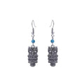 Eight Turquoise Bead Animal and Nautical Silver Hook Earrings view 1