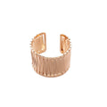 Irregular Smooth Metal Open Bangle For Women European Minimalist Luxury Statement Bracelet view 5