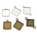 15mm 2g Gold Zinc Alloy Charm Pendant for DIY Necklace Bracelet Jewelry Making view 5