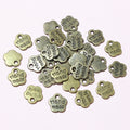 8mm Single Sided Small Flower Pendant Charm, DIY Necklace Bracelet Jewelry Findings, 0.3g view 2