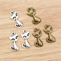 Alloy Cat Pendant Charm 17x9mm 0.6g For DIY Jewelry Necklace Bracelet Making Supplies view 4