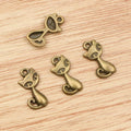 Alloy Cat Pendant Charm 17x9mm 0.6g For DIY Jewelry Necklace Bracelet Making Supplies view 3