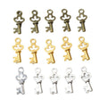 Alloy Imitation Key Pendant For DIY Jewelry Accessories, Necklace Bracelet Charm, 17x7mm 0.5g view 5