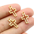 17x10mm Alloy Hollow Cross Pendant Charm For DIY Necklace Bracelet Jewelry Accessories Findings view 4