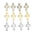 17x10mm Alloy Hollow Cross Pendant Charm For DIY Necklace Bracelet Jewelry Accessories Findings view 5