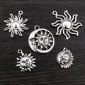 Alloy Moon And Sun Pendant Charms For DIY Jewelry Earrings Necklace Bracelet Accessories view 2