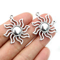 Alloy Moon And Sun Pendant Charms For DIY Jewelry Earrings Necklace Bracelet Accessories view 3