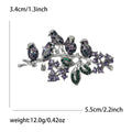 Alloy Crystal Five Bird Branch Brooch For Coats And Suits view 2