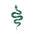 Alloy Enamel Snake Pattern Brooch Pin For Shirt And Suit Decor view 2
