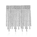 Alloy Rhinestone Chain Tassel Brooch Pin For Women Apparel view 2