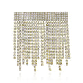 Alloy Rhinestone Chain Tassel Brooch Pin For Women Apparel view 1