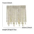 Alloy Rhinestone Chain Tassel Brooch Pin For Women Apparel view 4