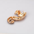 Gold Tone Squirrel Two Designs Metal Brooch Pin for Jackets and Lapels view 5