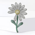 Alloy Daisy Bouquet Brooch Pin For Fashion Clothing Decoration view 2